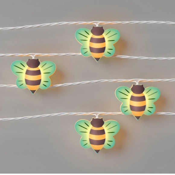 NWT sun squad bee 10 count iridescent string lights 6 feet - Picture 1 of 4